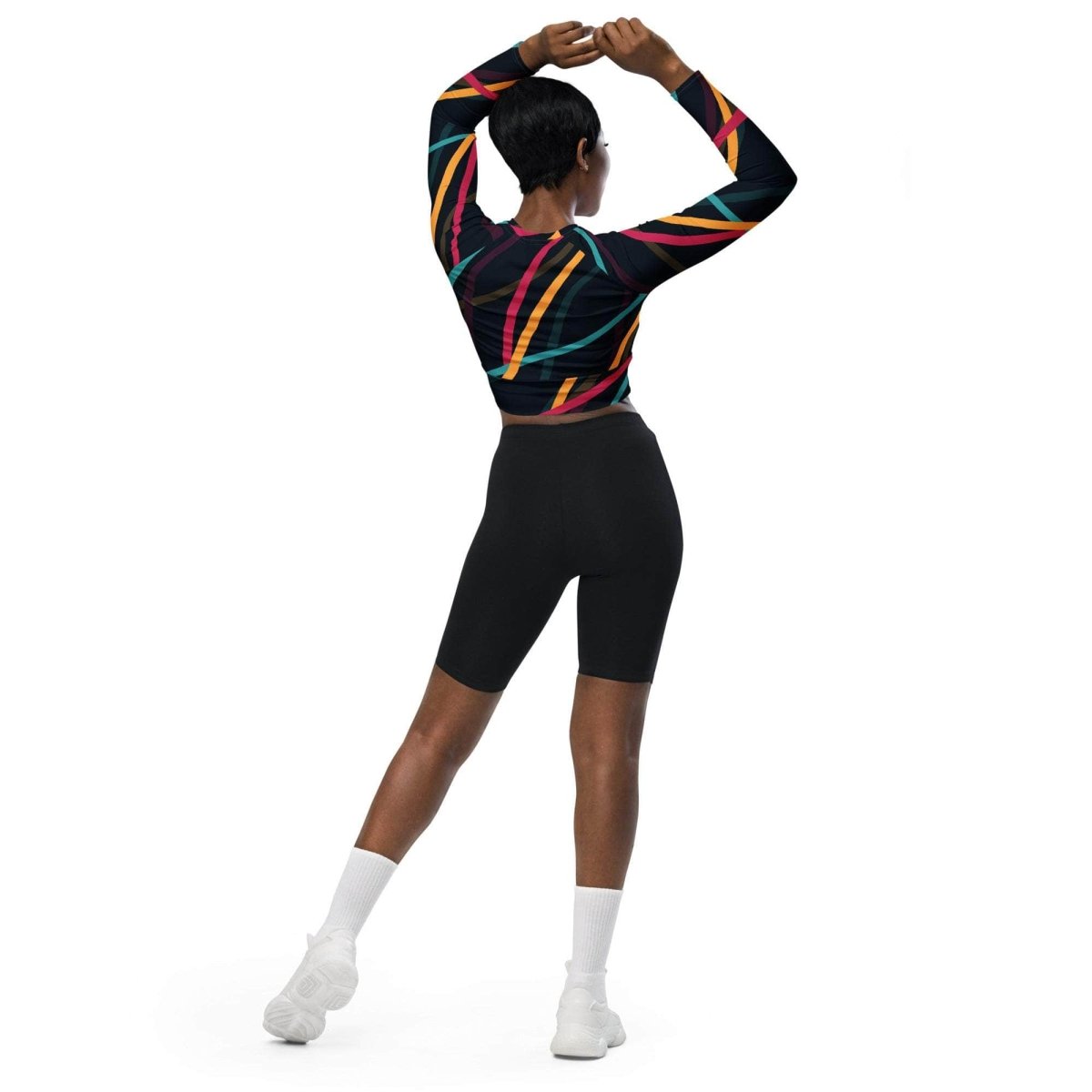 unik.fashion Neon Currents crop top