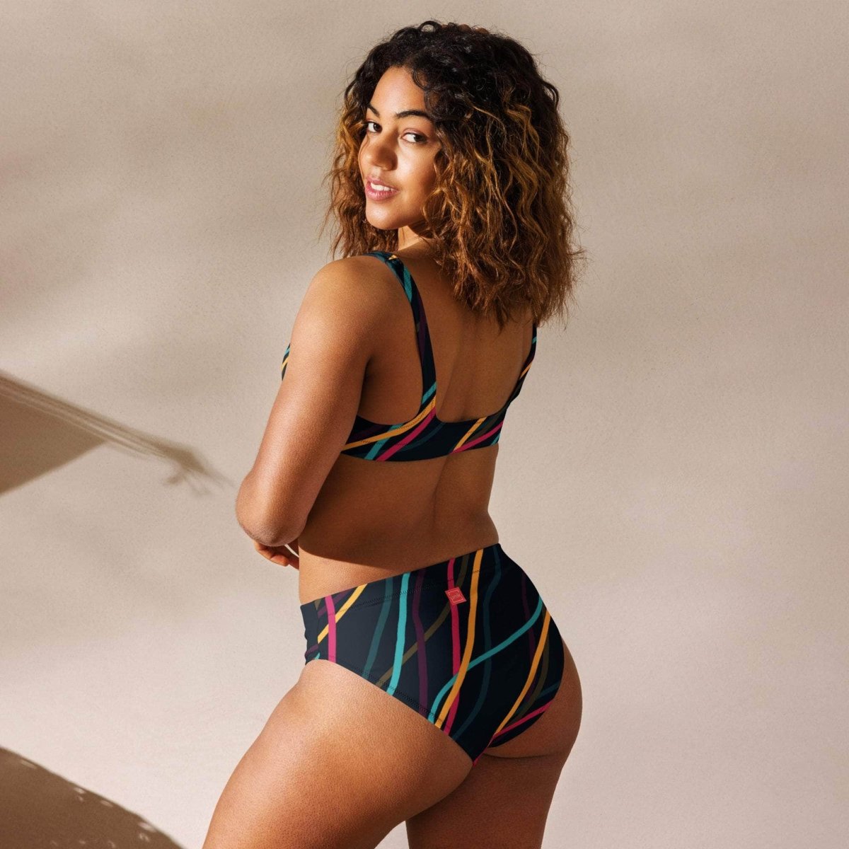 unik.fashion Neon Currents high-waisted