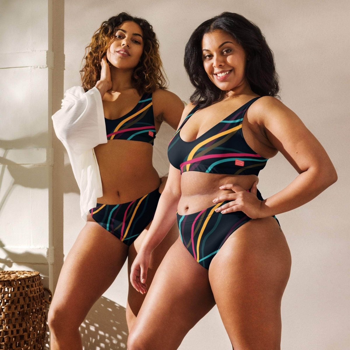 unik.fashion Neon Currents high-waisted