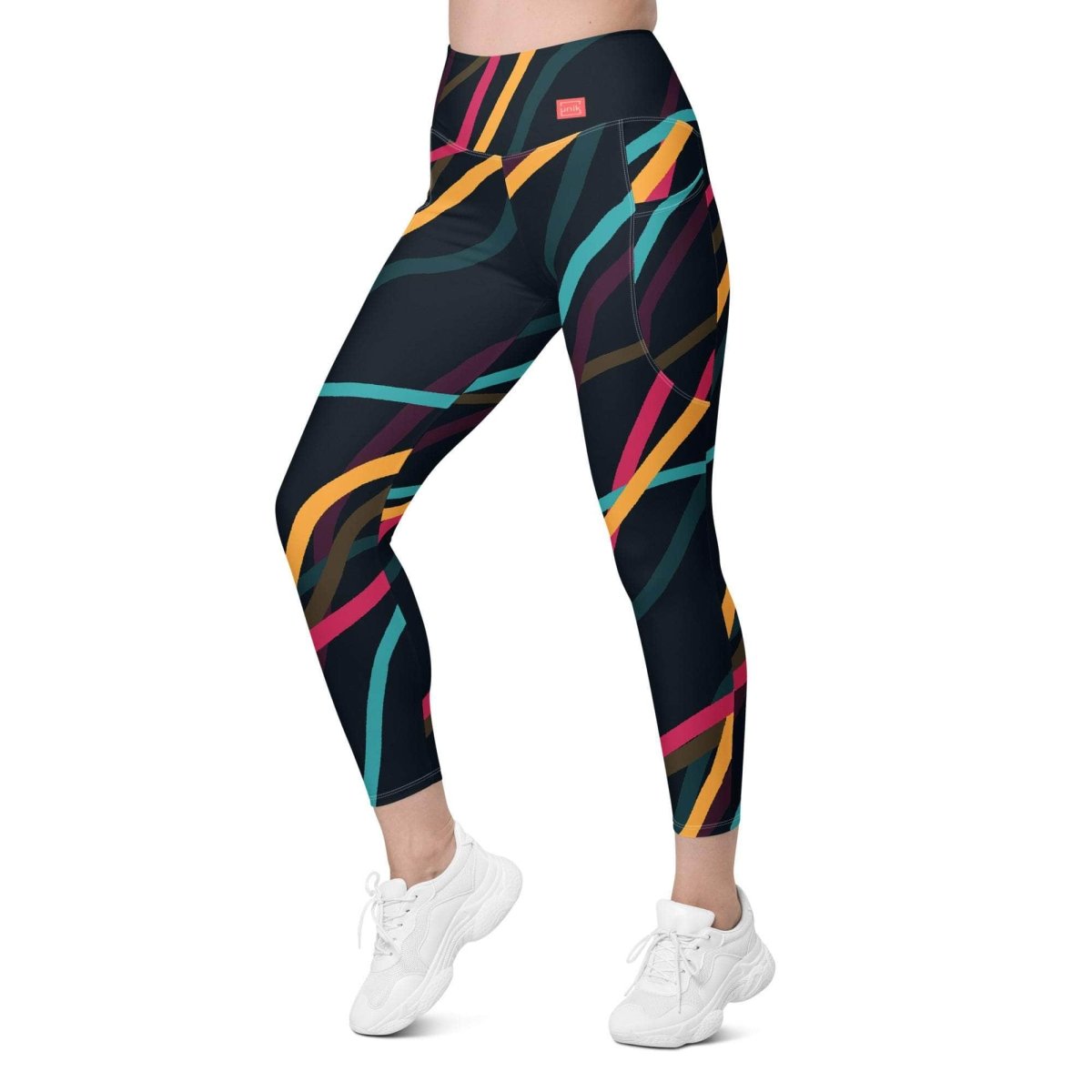 Neon Currents Leggings - unik.fashion