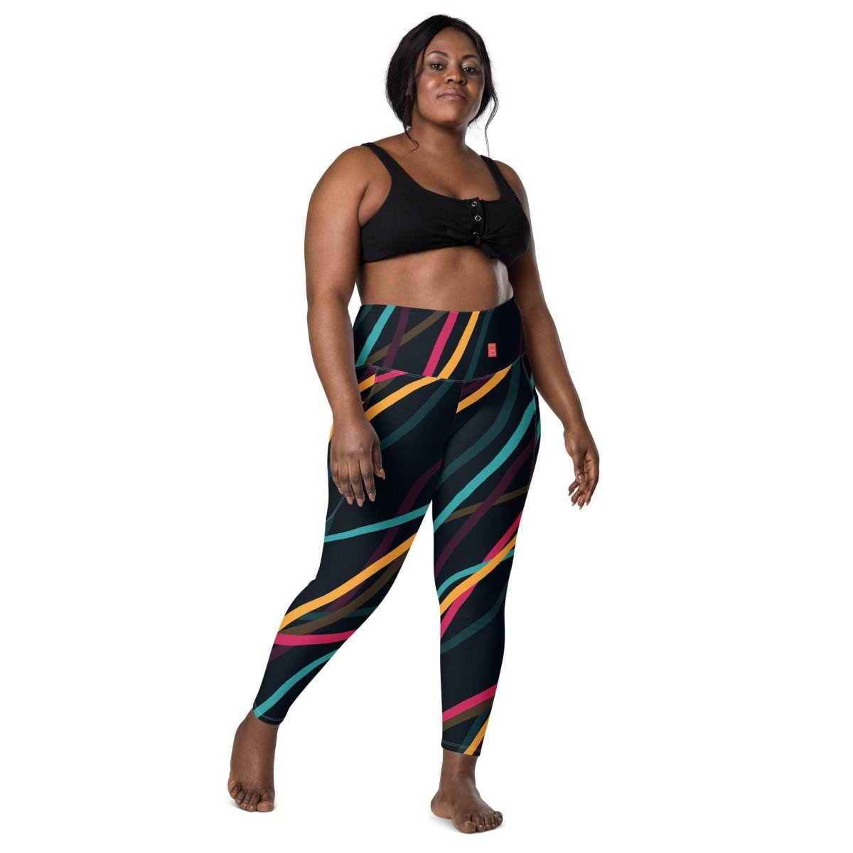 Neon Currents Leggings - unik.fashion