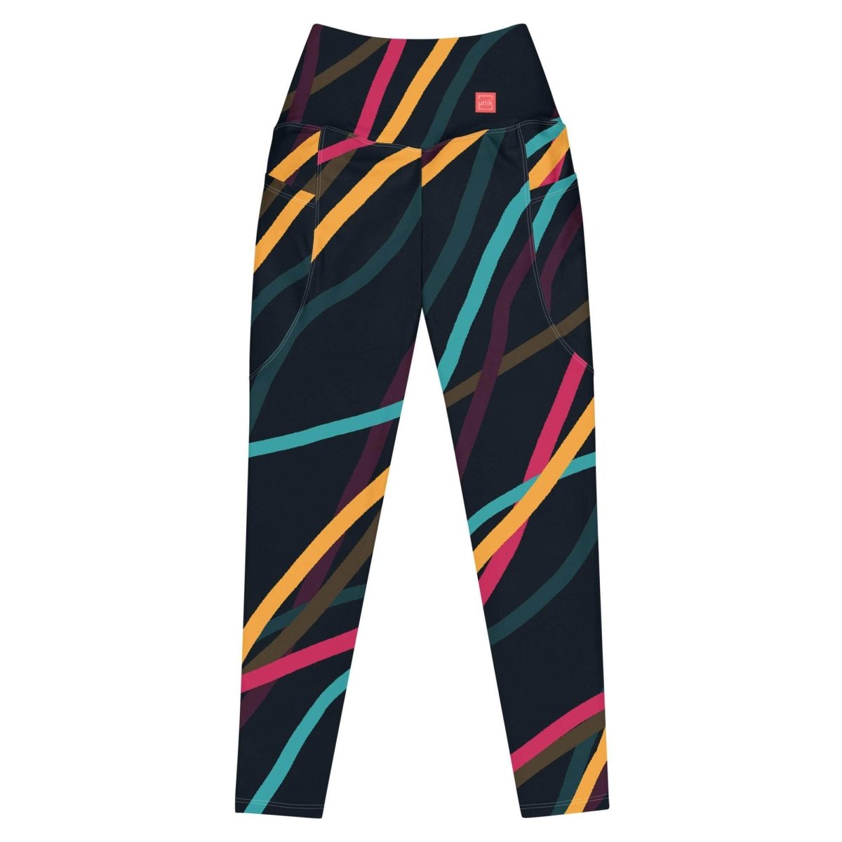 Neon Currents Leggings - unik.fashion