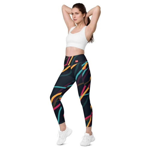 Neon Currents Leggings - unik.fashion