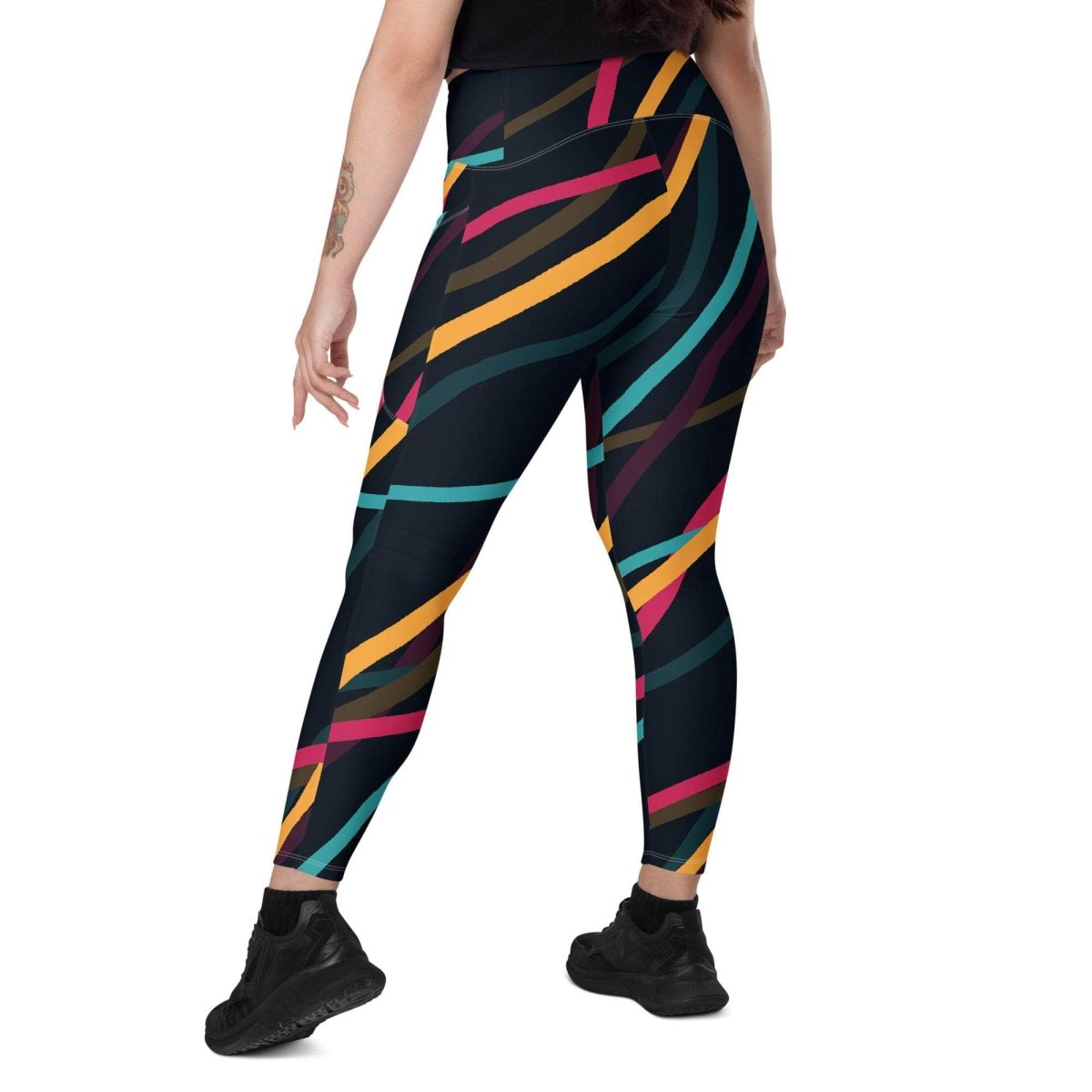Neon Currents Leggings - unik.fashion
