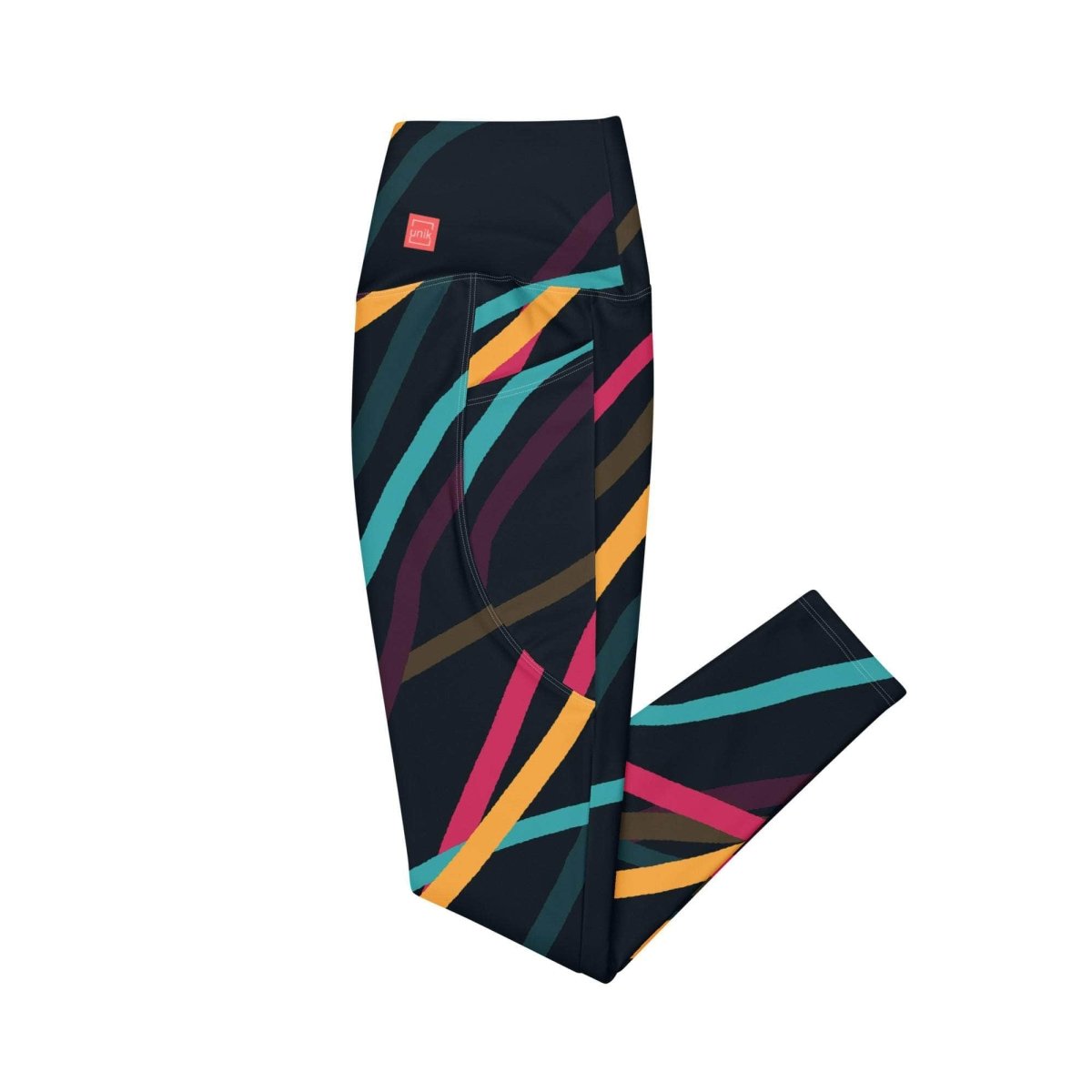 Neon Currents Leggings - unik.fashion