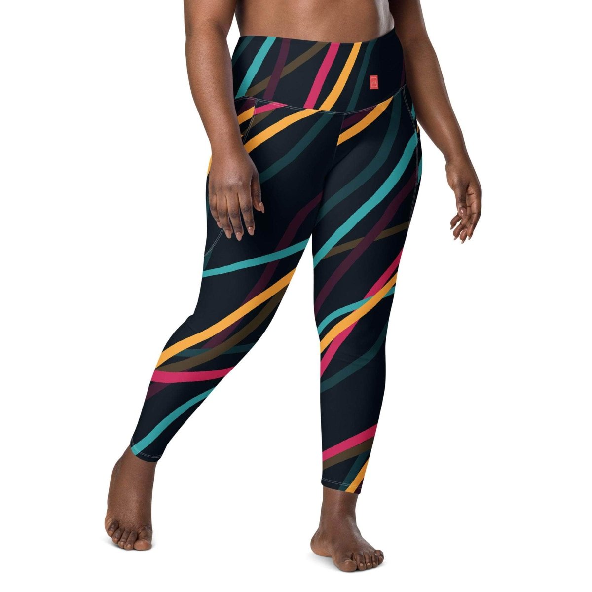 Neon Currents Leggings - unik.fashion