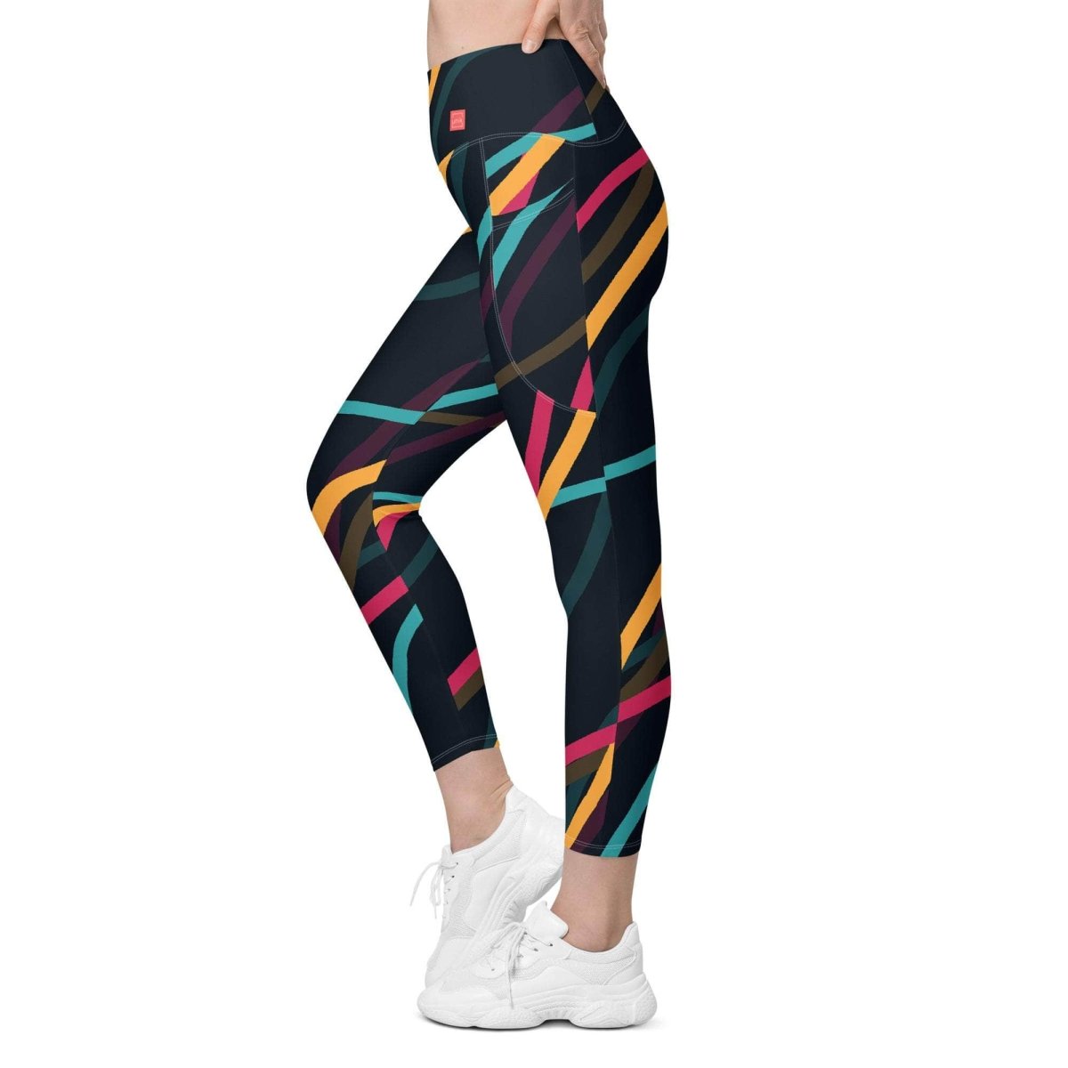 Neon Currents Leggings - unik.fashion