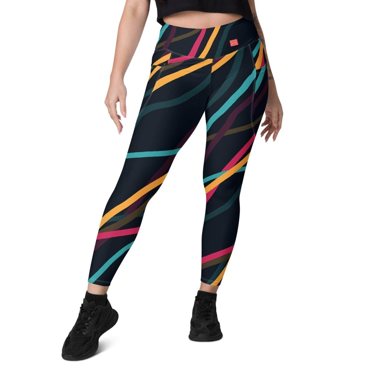 Neon Currents Leggings - unik.fashion