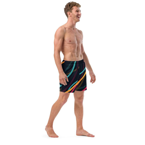 unik.fashion Neon Currents Swim Trunks