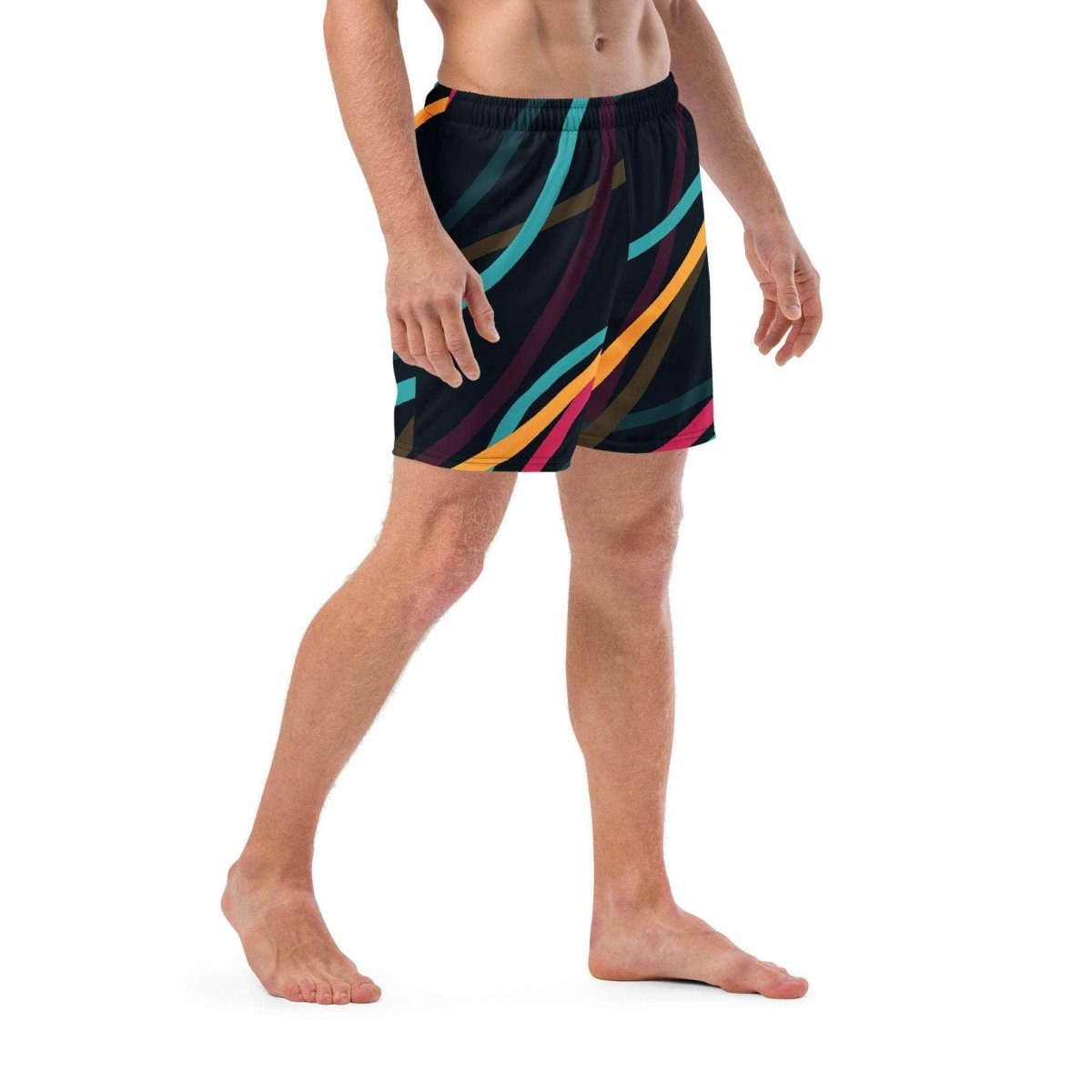 unik.fashion Neon Currents Swim Trunks