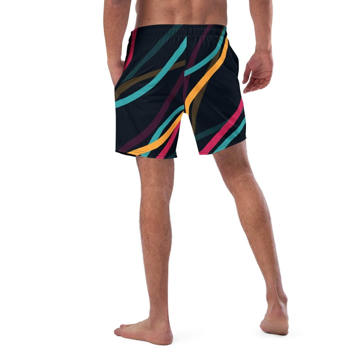 unik.fashion Neon Currents Swim Trunks