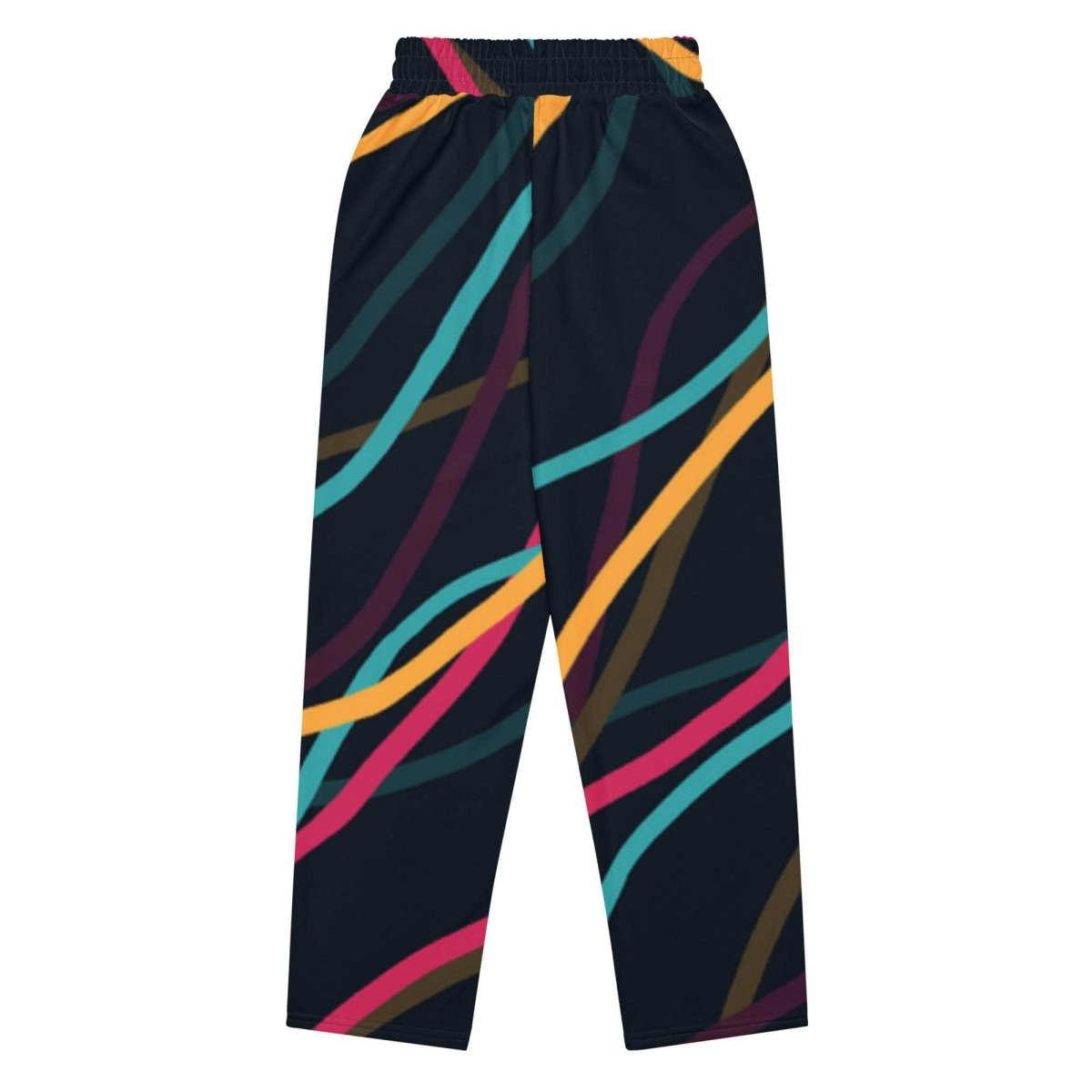 Neon Currents Wide-leg joggers - unik.fashion