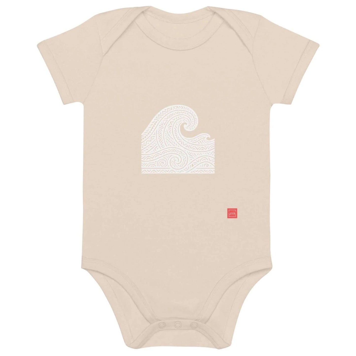 Waves baby bodysuit - unik.fashion