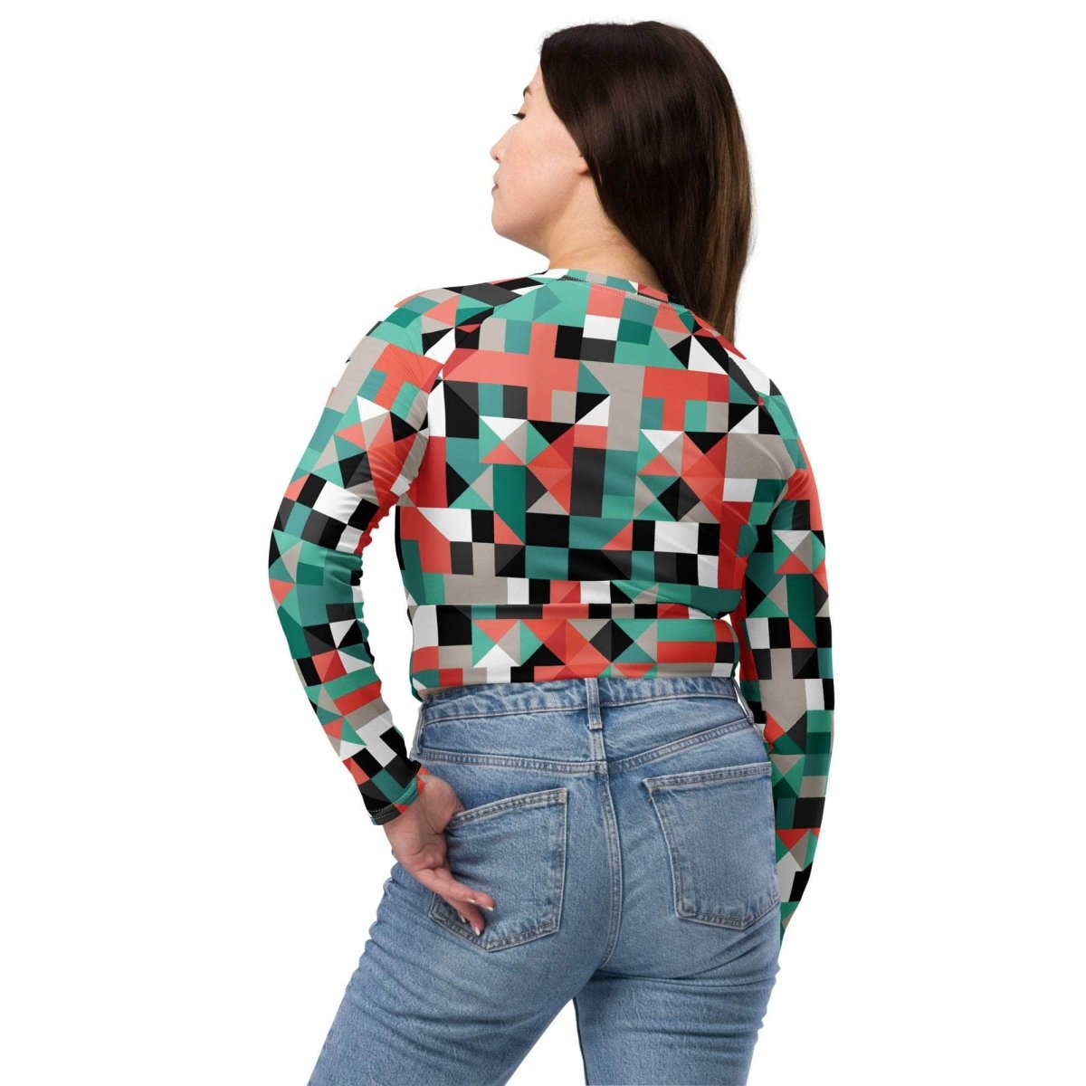 unik.fashion Pixel Clash crop top