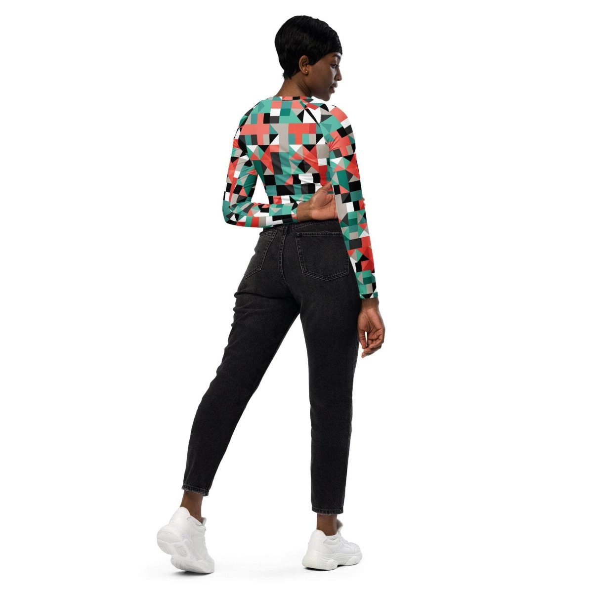 unik.fashion Pixel Clash crop top
