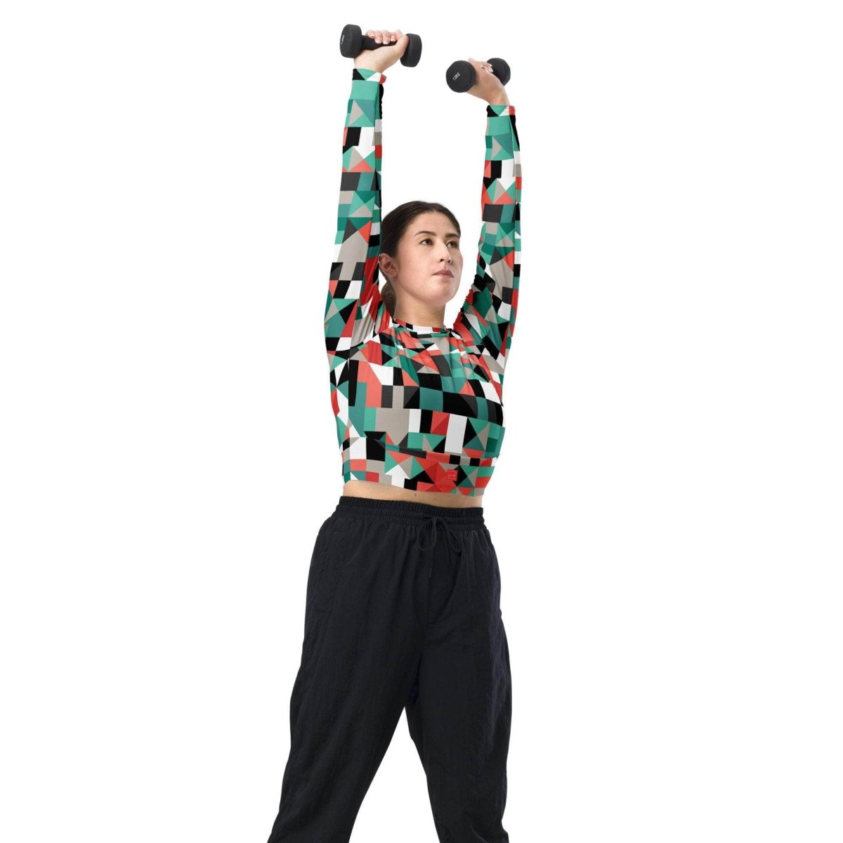 unik.fashion Pixel Clash crop top