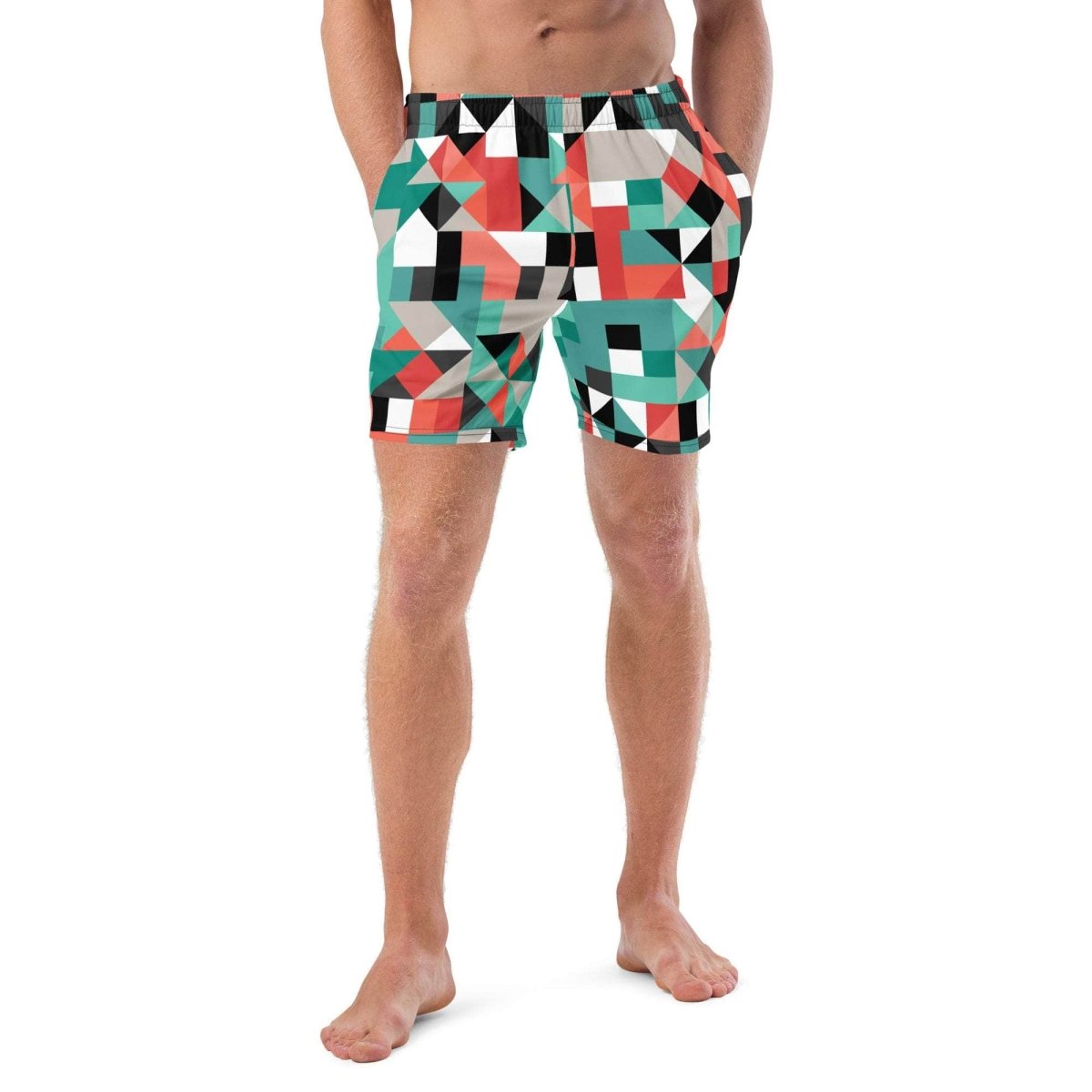 unik.fashion Pixel Clash Swim Trunks