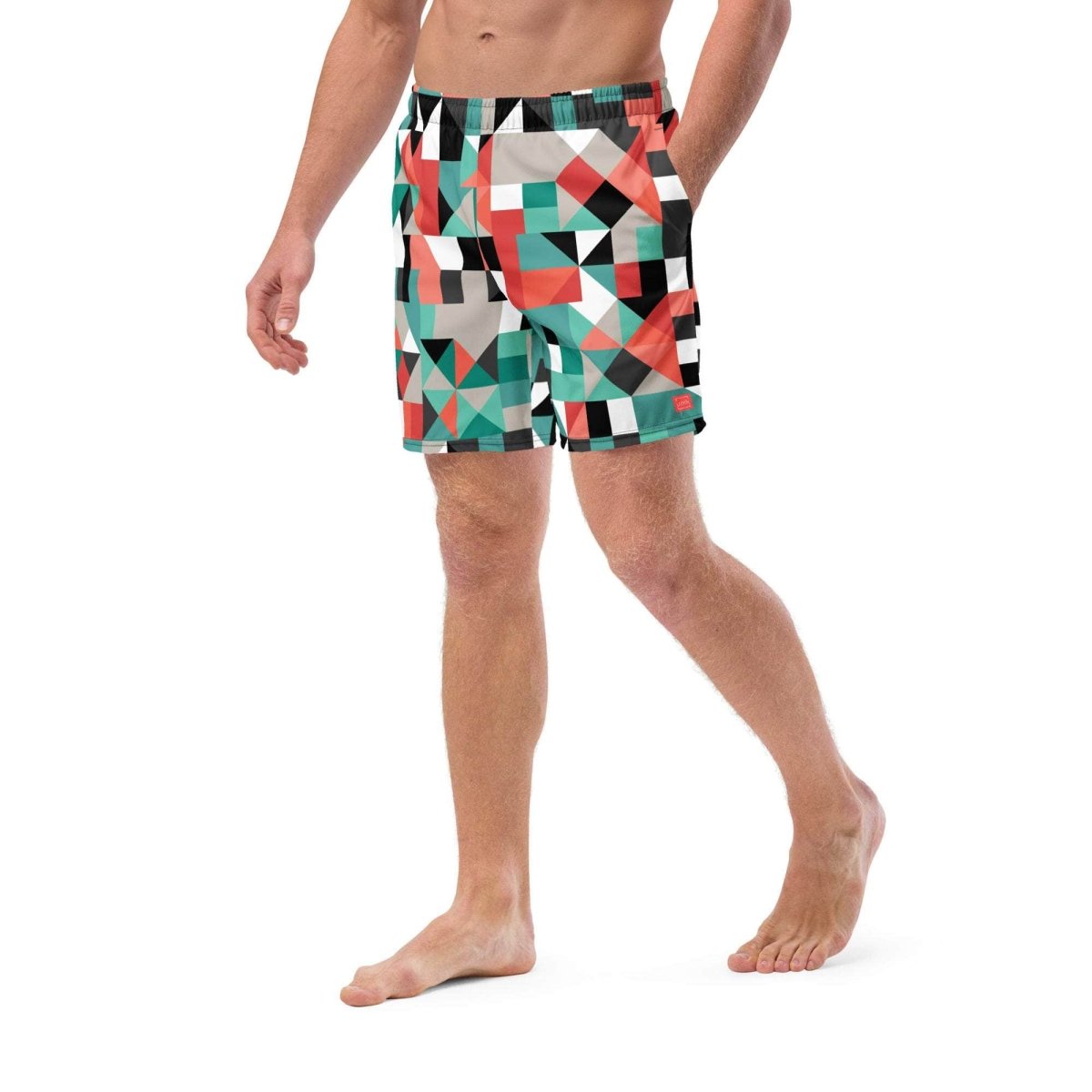 unik.fashion Pixel Clash Swim Trunks