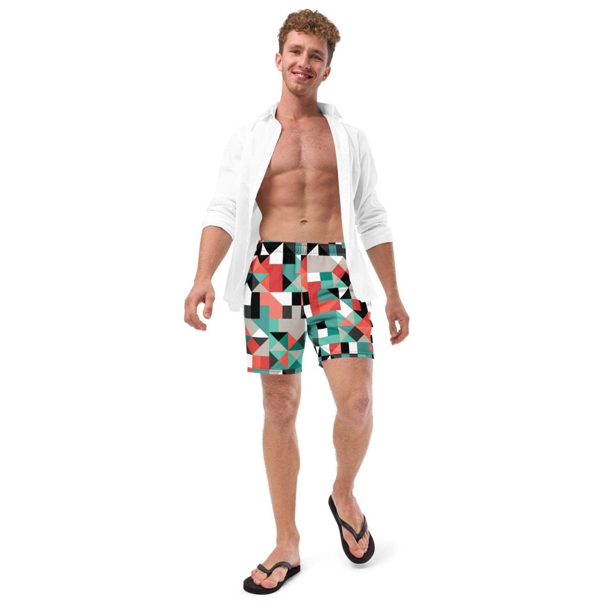 unik.fashion Pixel Clash Swim Trunks