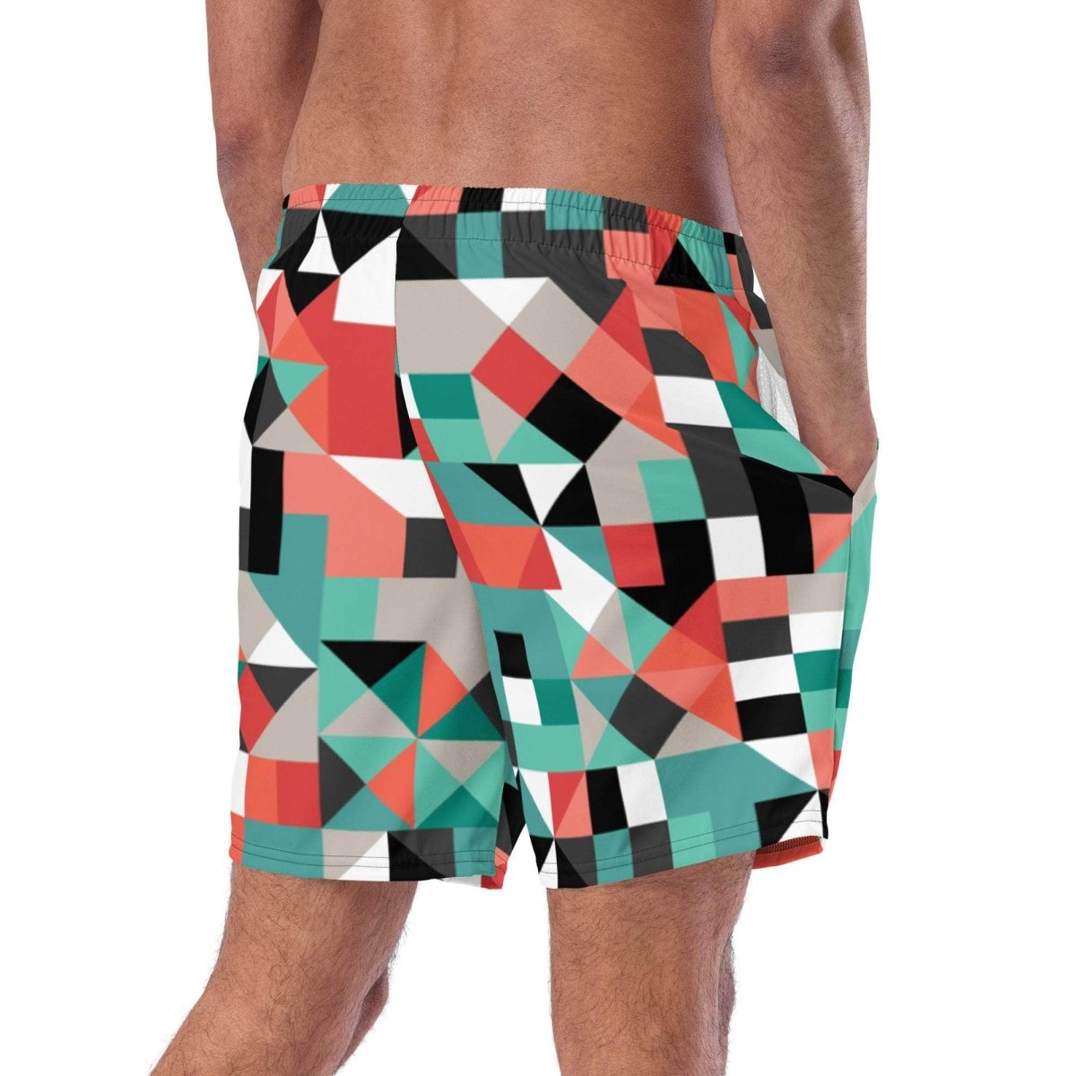 unik.fashion Pixel Clash Swim Trunks