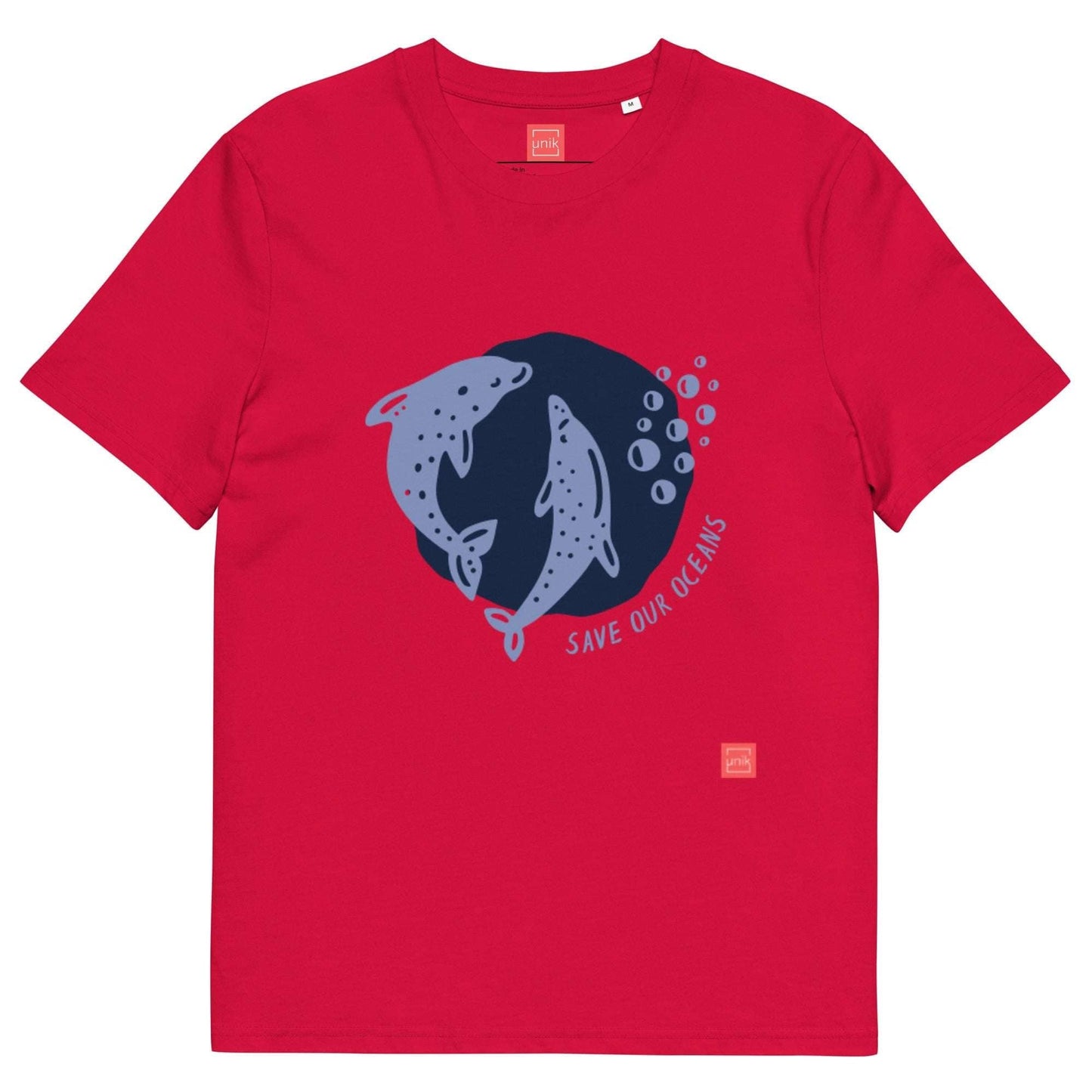 unik.fashion Red / S Dolphin t-shirt