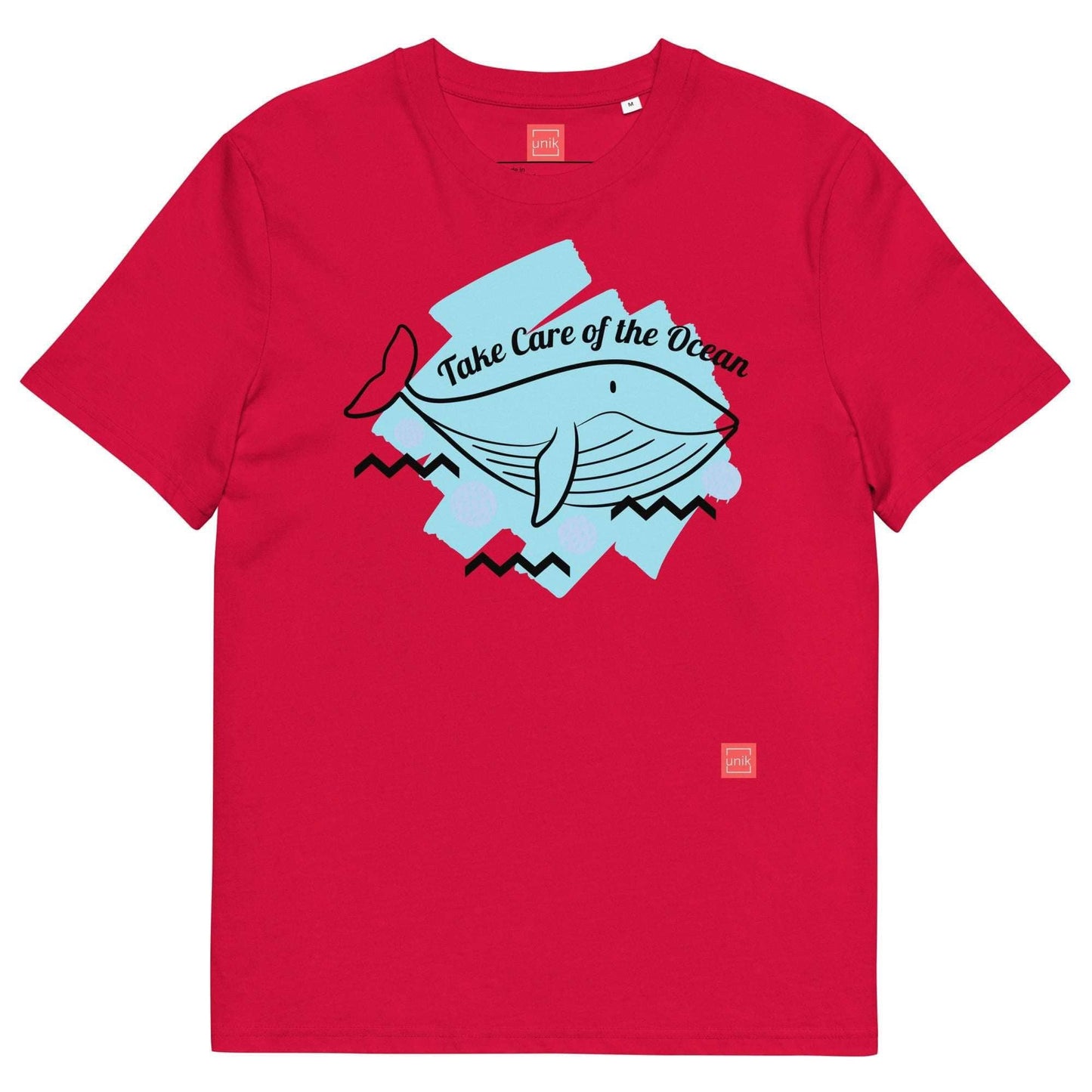 unik.fashion Red / S Whale t-shirt