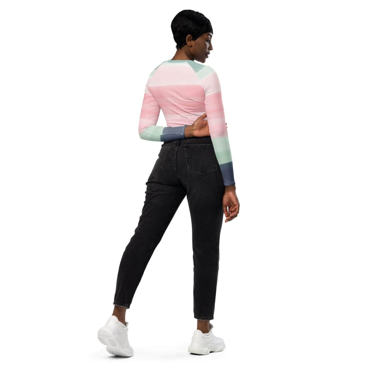unik.fashion Sunset Foam crop top