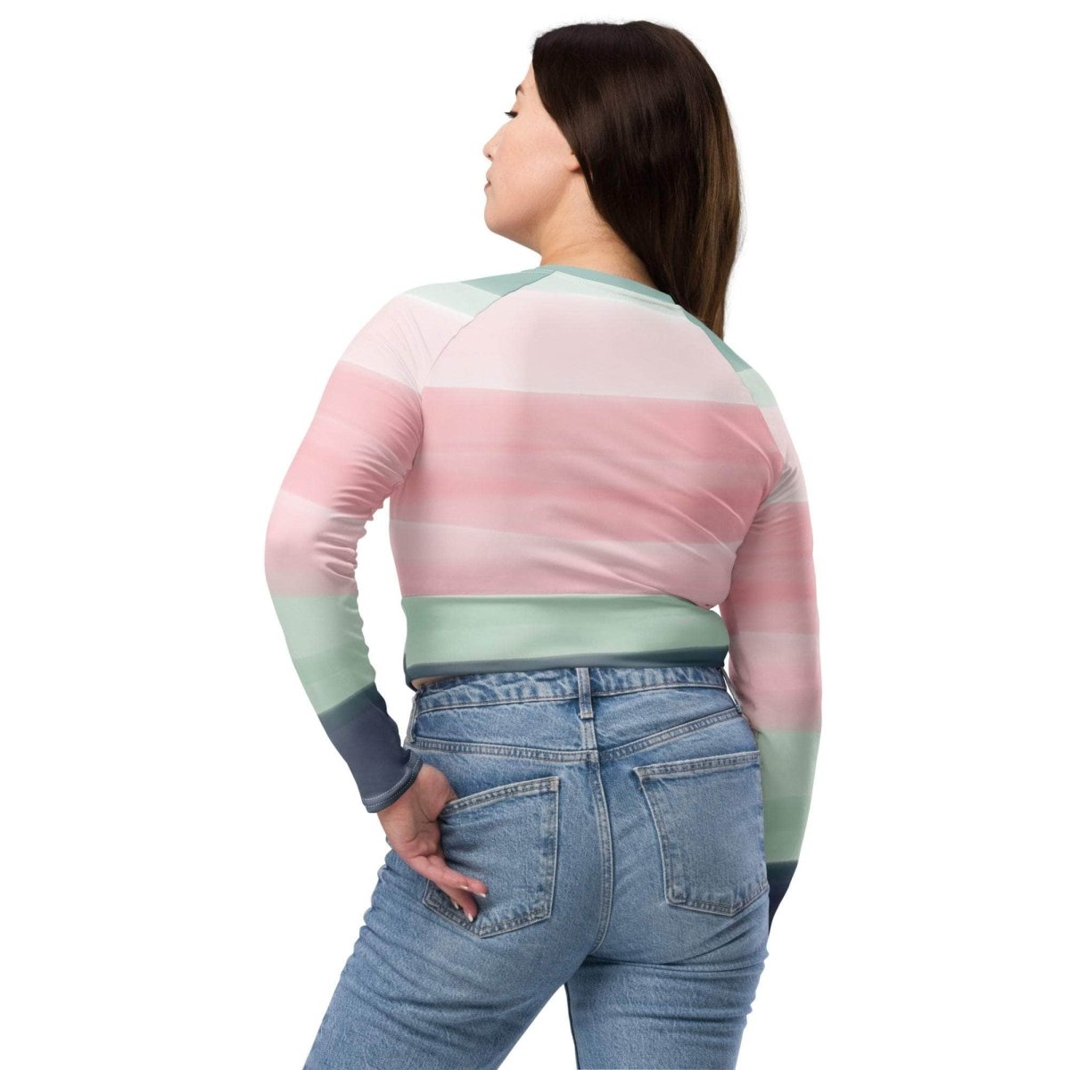 unik.fashion Sunset Foam crop top