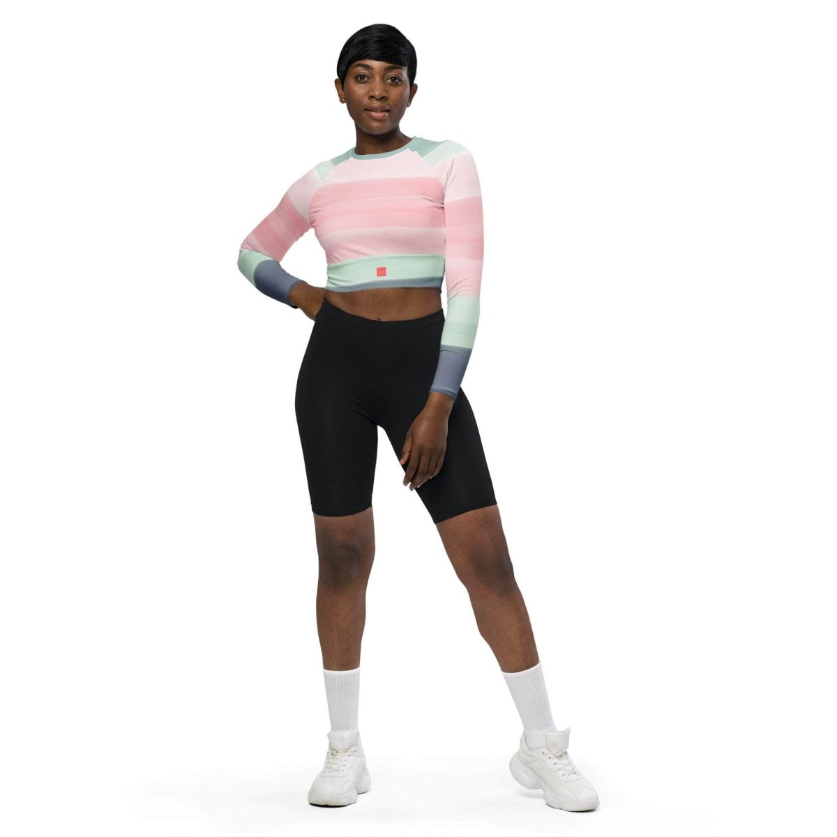 unik.fashion Sunset Foam crop top