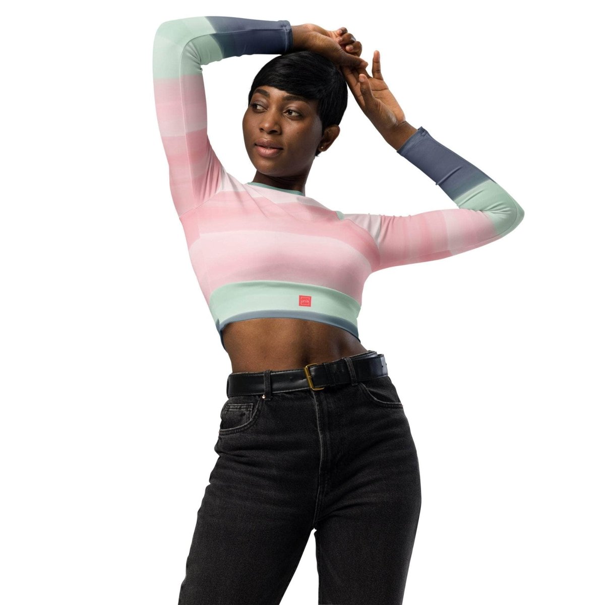 unik.fashion Sunset Foam crop top