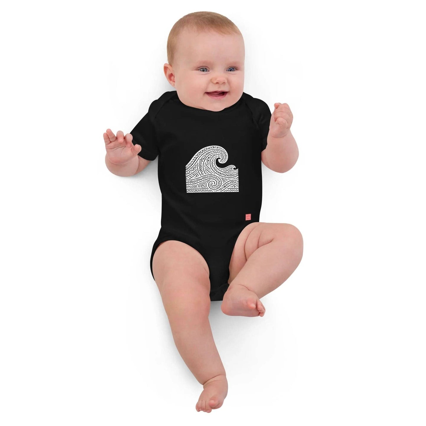 Waves baby bodysuit - unik.fashion