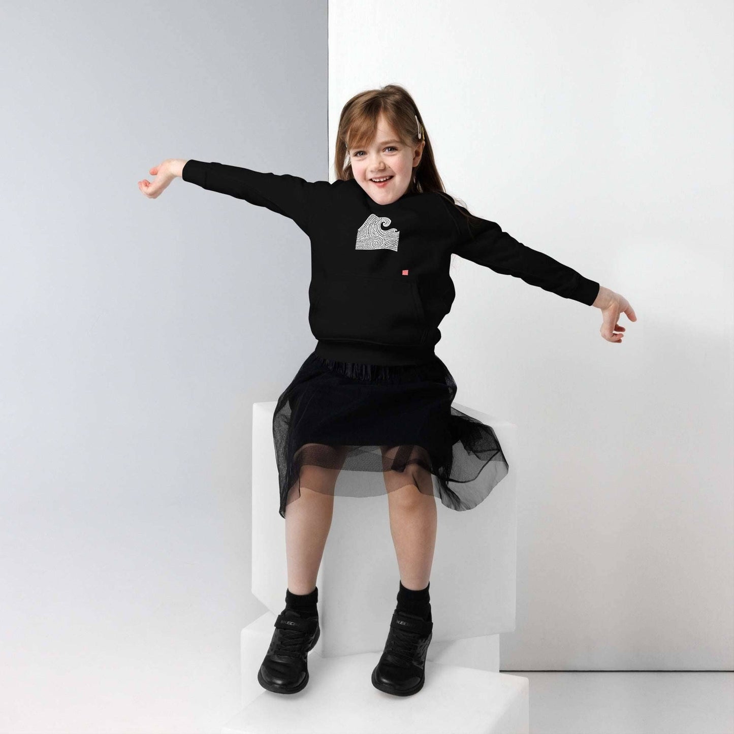 Waves kids eco hoodie - unik.fashion