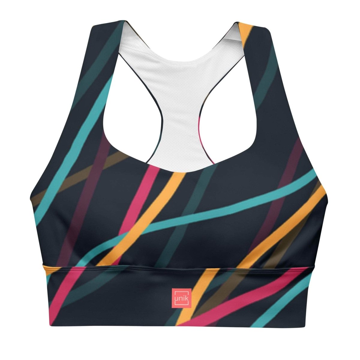 Neon Currents Sports Bra - unik.fashion