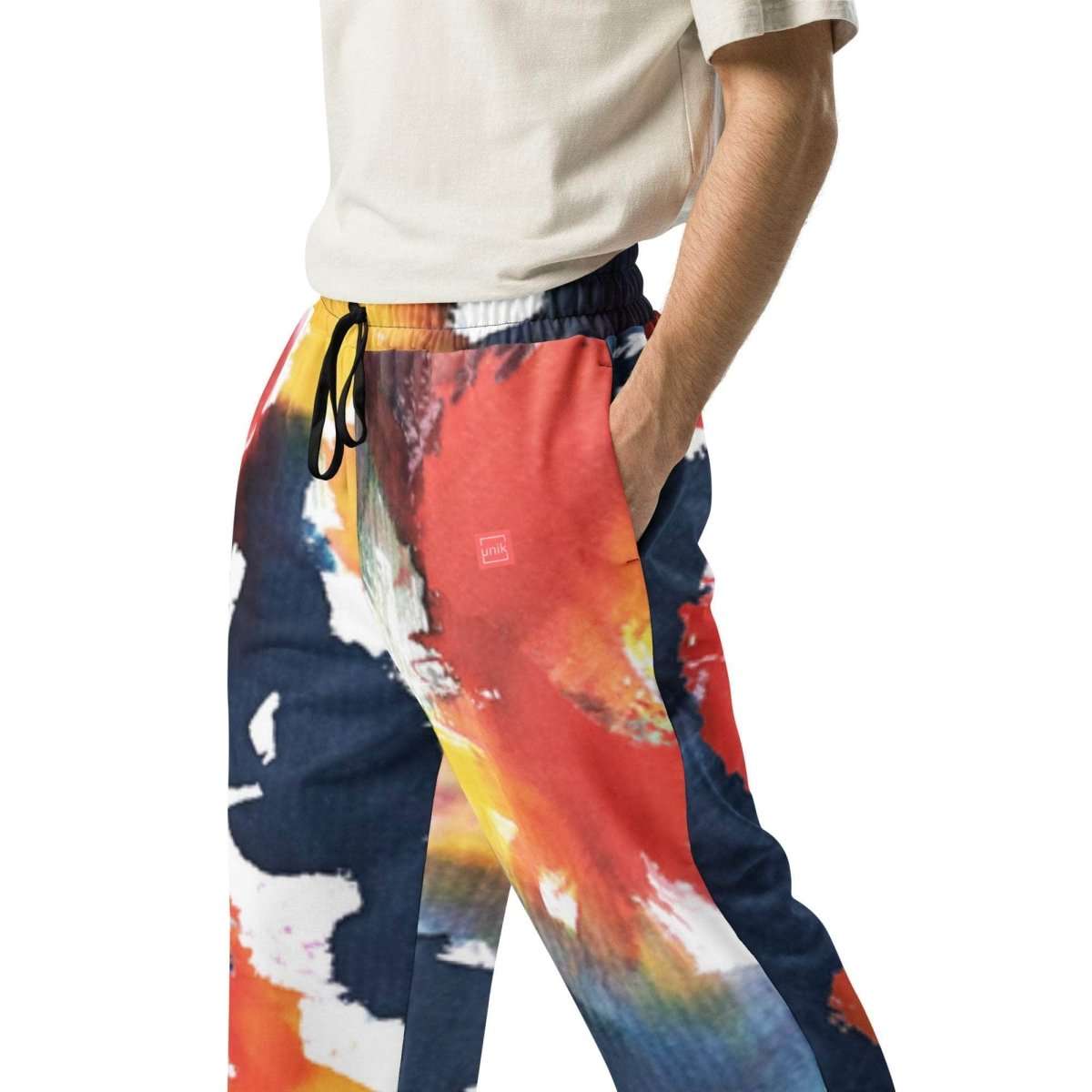 Color Splash Wide-leg joggers - unik.fashion