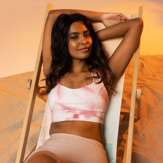 Coral Mist Sports Bra - unik.fashion