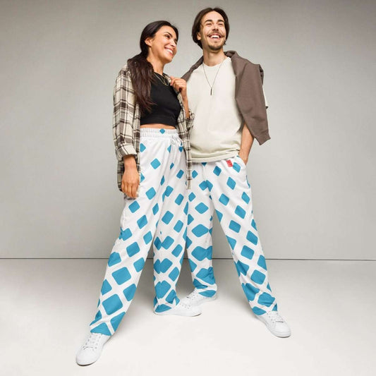 Diamond Drift Wide-leg joggers - unik.fashion