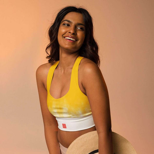 Golden Cloud Sports Bra - unik.fashion