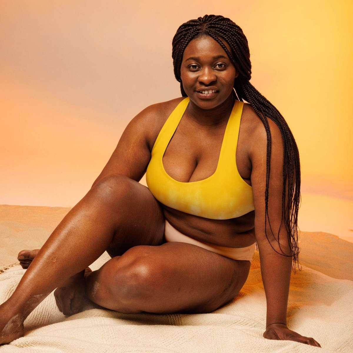 Golden Cloud Sports Bra - unik.fashion