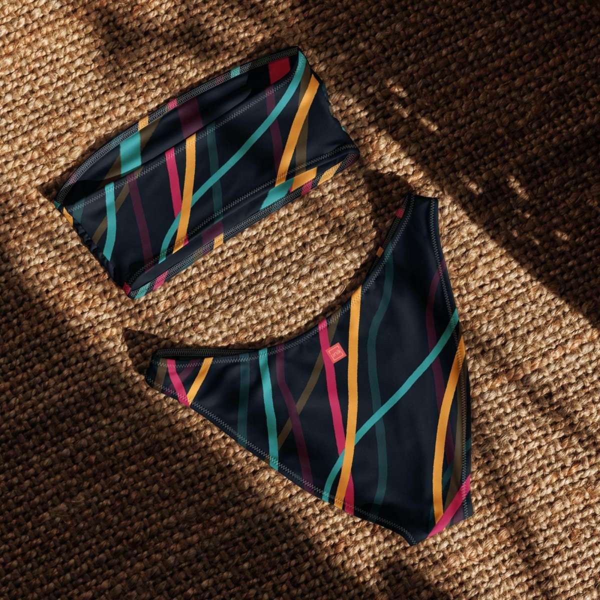Neon Currents bandeau - unik.fashion