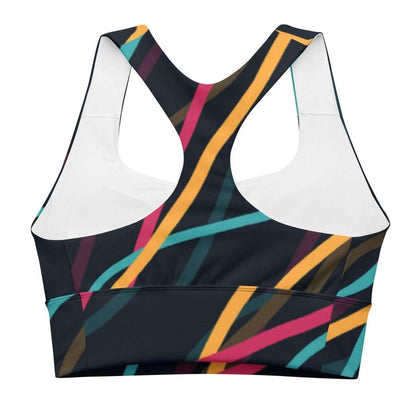 Neon Currents Sports Bra - unik.fashion