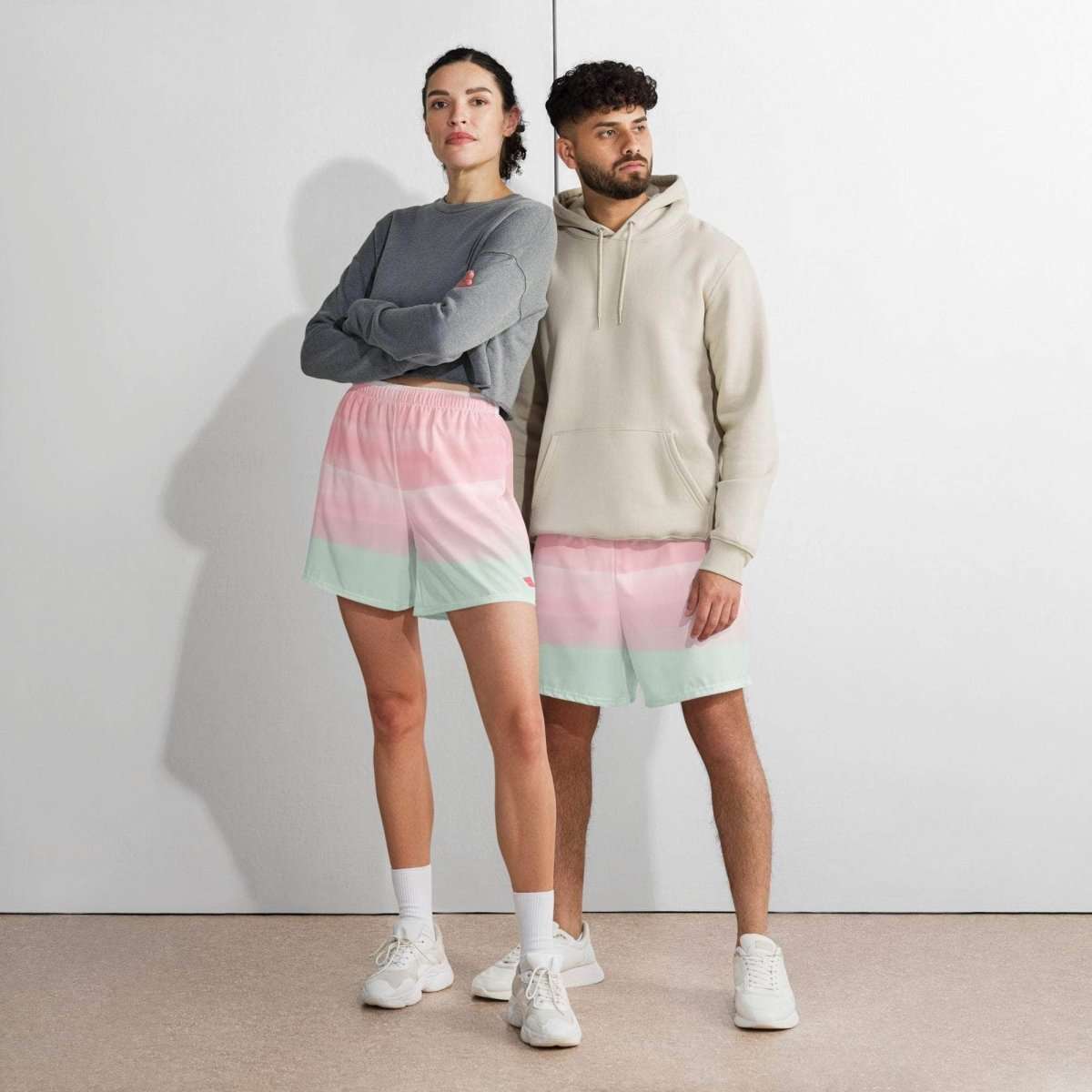 Sunset Foam Long Shorts - unik.fashion