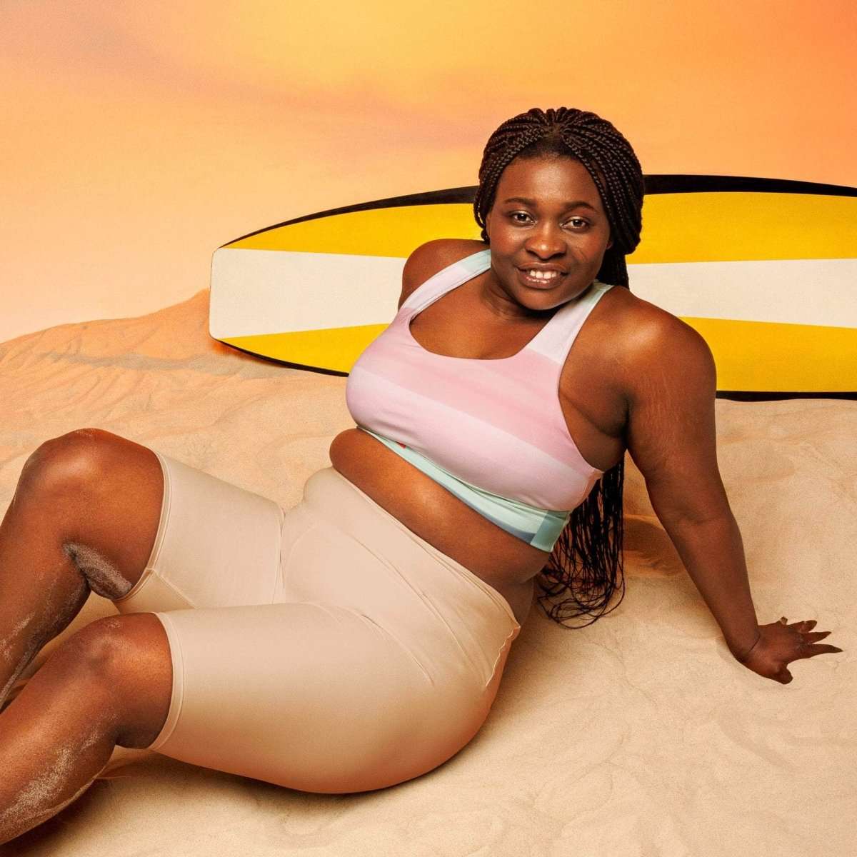 Sunset Foam Sports Bra - unik.fashion