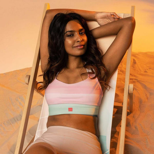 Sunset Foam Sports Bra - unik.fashion