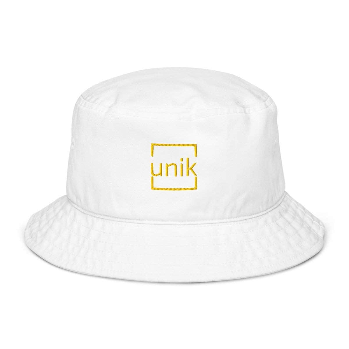 unik.fashion Bio White Clean bucket hat