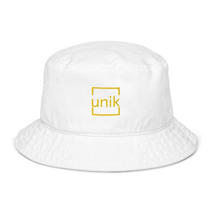 unik.fashion Bio White Clean bucket hat