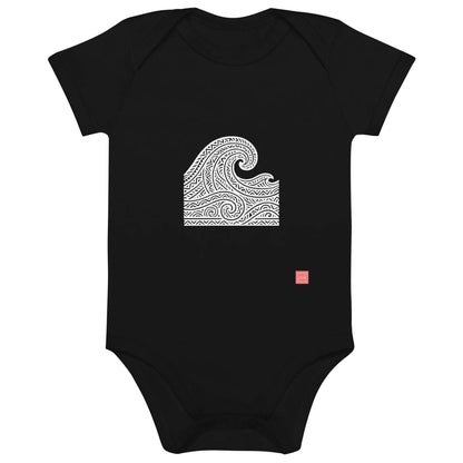 Waves baby bodysuit - unik.fashion
