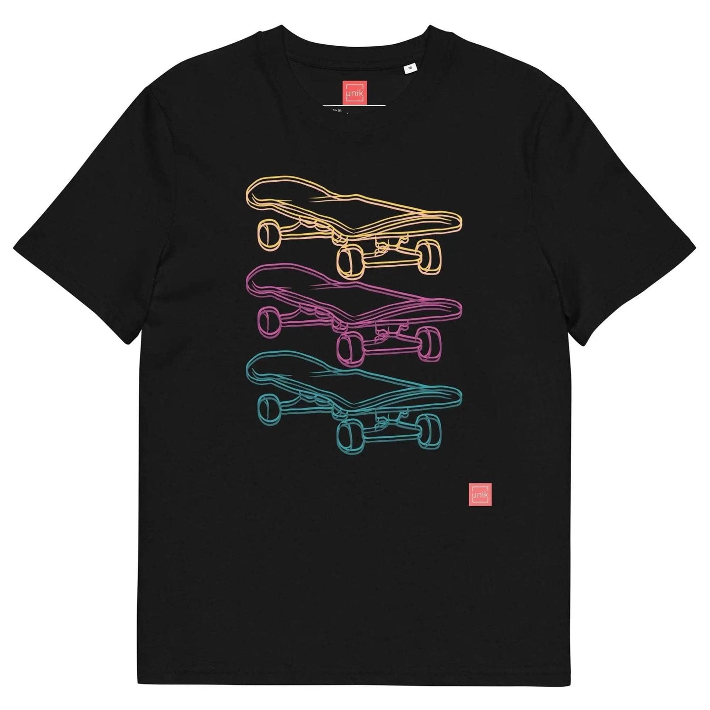 unik.fashion Black / S Skate  t-shirt