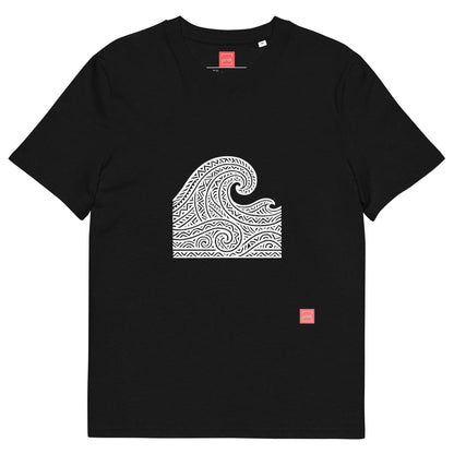 unik.fashion Black / S Waves t-shirt