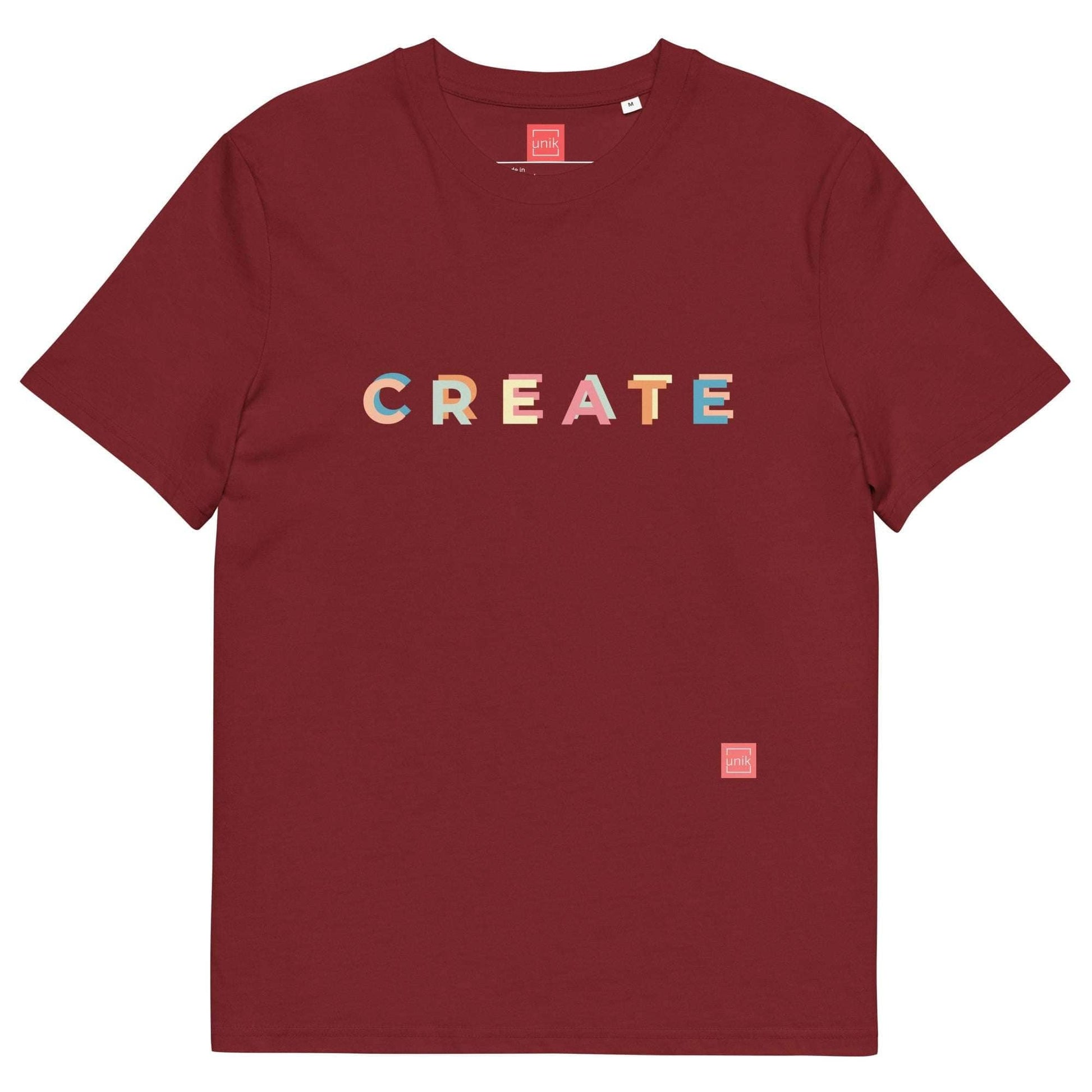 unik.fashion Burgundy / S Create t-shirt