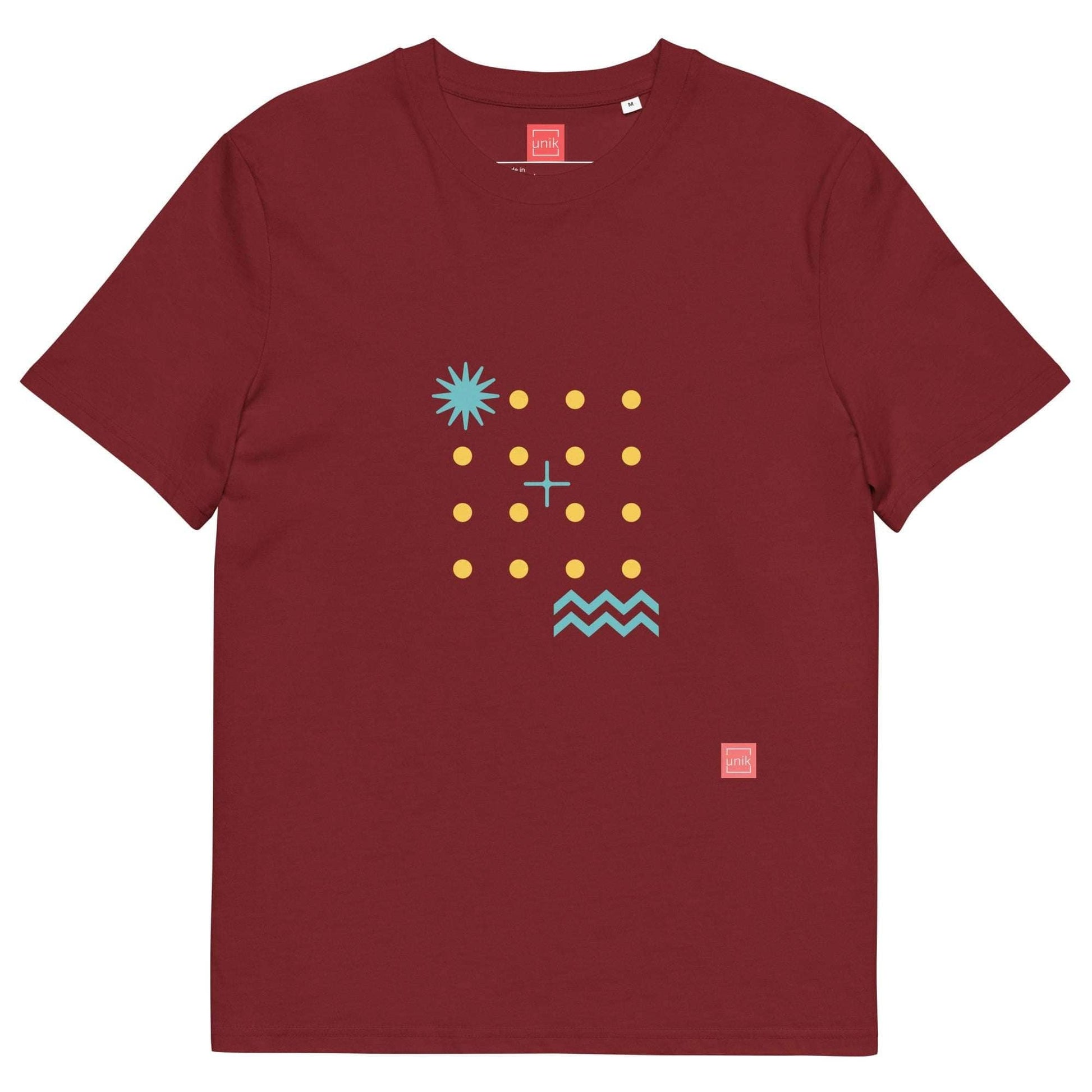 unik.fashion Burgundy / S Dots t-shirt